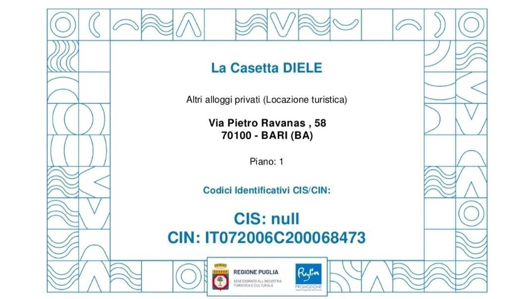 La Casetta Diele Барі Екстер'єр фото